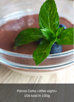 Panna Cotta "After eigt" 106 kcal in 100 g