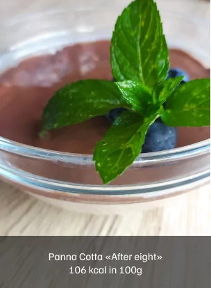 Panna Cotta "After eigt" 106 kcal in 100 g